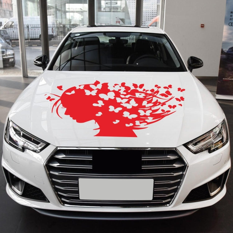 D-956 Butterfly Girl Pattern Car Modified Decorative Sticker(Red) - Decorative Sticker by PMC TechLife | Online Shopping South Africa | PMC TechLife | Buy Now Pay Later Mobicred
