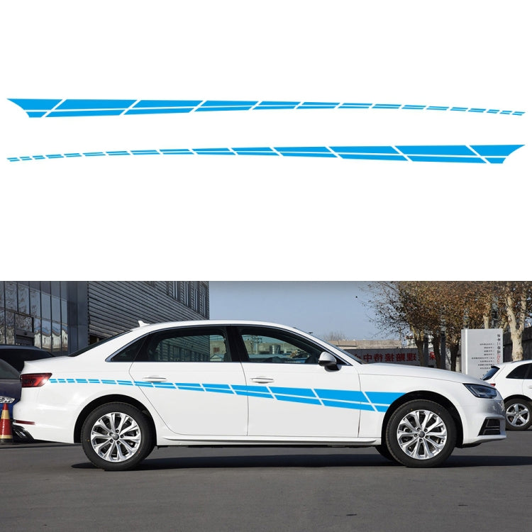 2 PCS/Set D-961 Checkered Flag Pattern Car Modified Decorative Sticker(Blue) - Decorative Sticker by PMC TechLife | Online Shopping South Africa | PMC TechLife | Buy Now Pay Later Mobicred