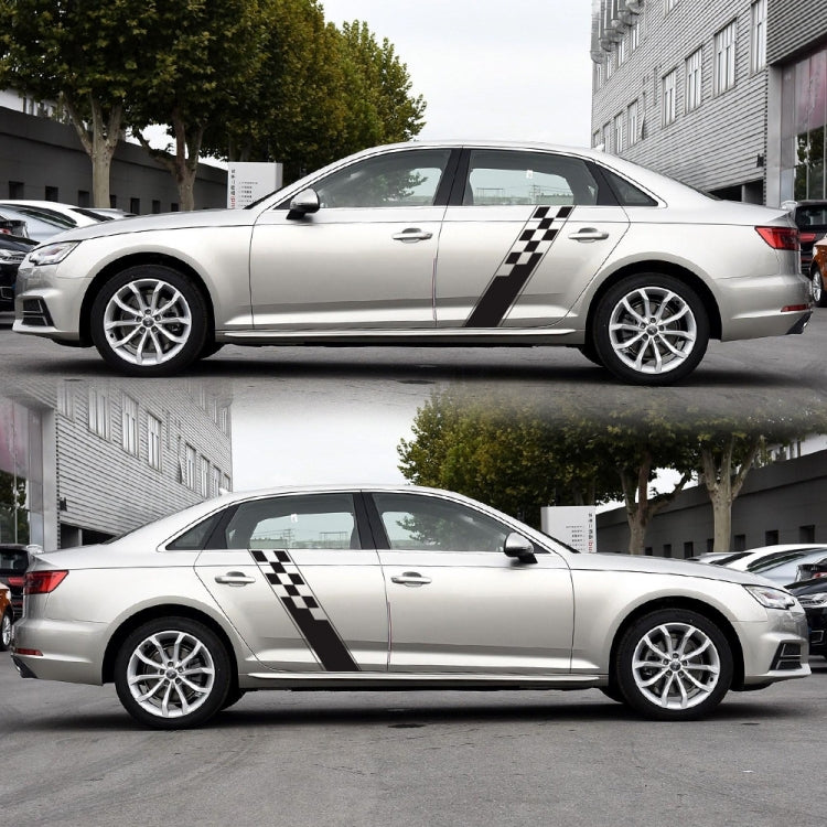 2 PCS/Set D-962 Checkered Flag Pattern Car Modified Decorative Sticker(Black) - Decorative Sticker by PMC Jewellery | Online Shopping South Africa | PMC Jewellery | Buy Now Pay Later Mobicred