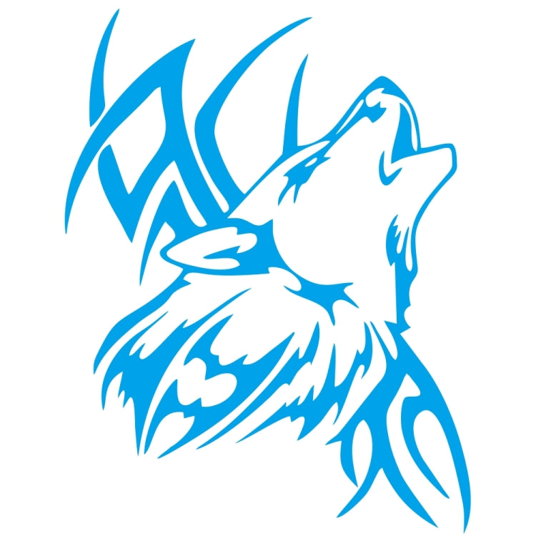 D-967 Wolf Tribe Pattern Car Modified Decorative Sticker(Blue) - Decorative Sticker by PMC TechLife | Online Shopping South Africa | PMC TechLife | Buy Now Pay Later Mobicred