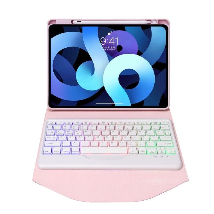Z11BS Pen Slot Backlight Bluetooth Keyboard Leather Tablet Case For iPad Pro 11 2021/2020/2018(Pink) - For iPad Pro by PMC TechLife | Online Shopping South Africa | PMC TechLife