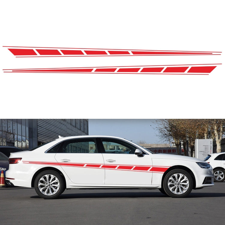 2 PCS/Set D-970 Checkered Flag Pattern Car Modified Decorative Sticker(Red) - Decorative Sticker by PMC TechLife | Online Shopping South Africa | PMC TechLife | Buy Now Pay Later Mobicred