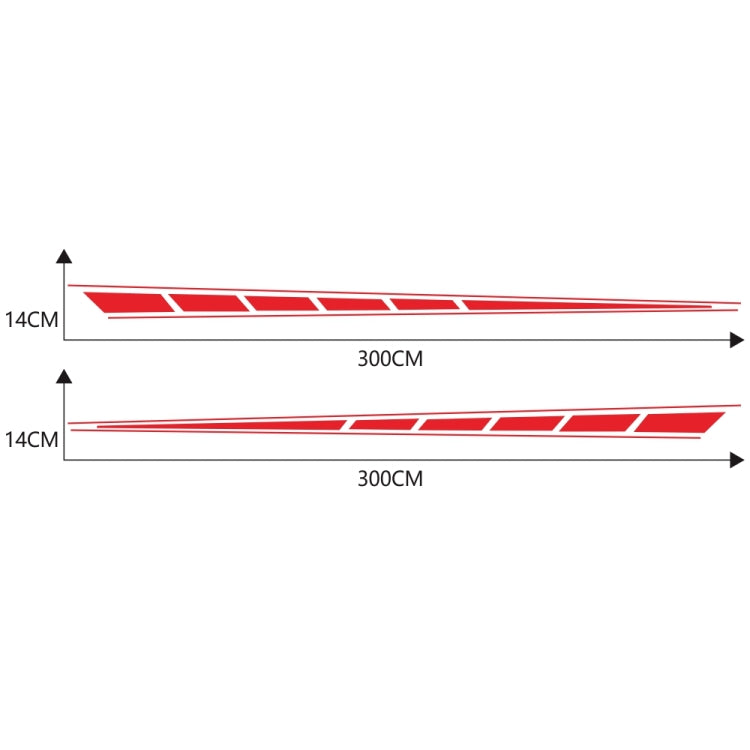 2 PCS/Set D-970 Checkered Flag Pattern Car Modified Decorative Sticker(Red) - Decorative Sticker by PMC TechLife | Online Shopping South Africa | PMC TechLife | Buy Now Pay Later Mobicred