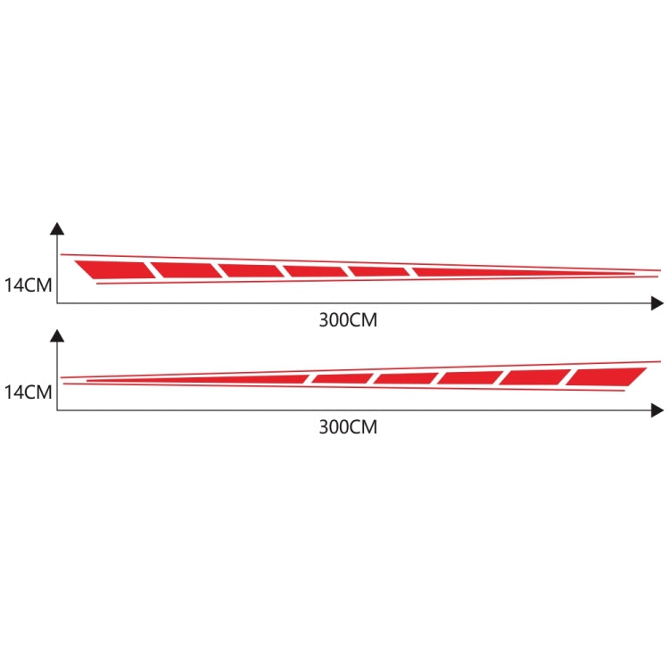 2 PCS/Set D-970 Checkered Flag Pattern Car Modified Decorative Sticker(Red) - Decorative Sticker by PMC Jewellery | Online Shopping South Africa | PMC Jewellery | Buy Now Pay Later Mobicred