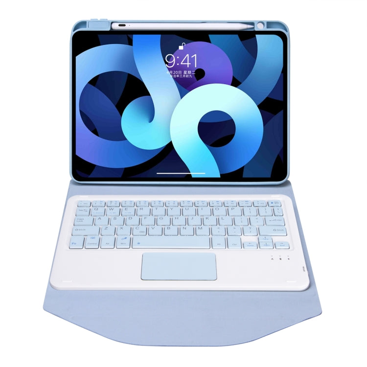 Z102B-A Pen Slot Touchpad Bluetooth Keyboard Leather Tablet Case For iPad 10.2 2021/2020/2019(Sky Blue) - Universal by PMC TechLife | Online Shopping South Africa | PMC TechLife