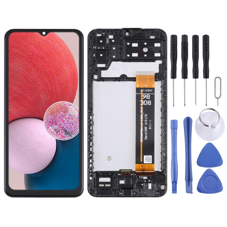 Original LCD Screen For Samsung Galaxy A13 4G SM-A135F Digitizer Full Assembly with Frame - free shipping - PMc TechLife - Order now!