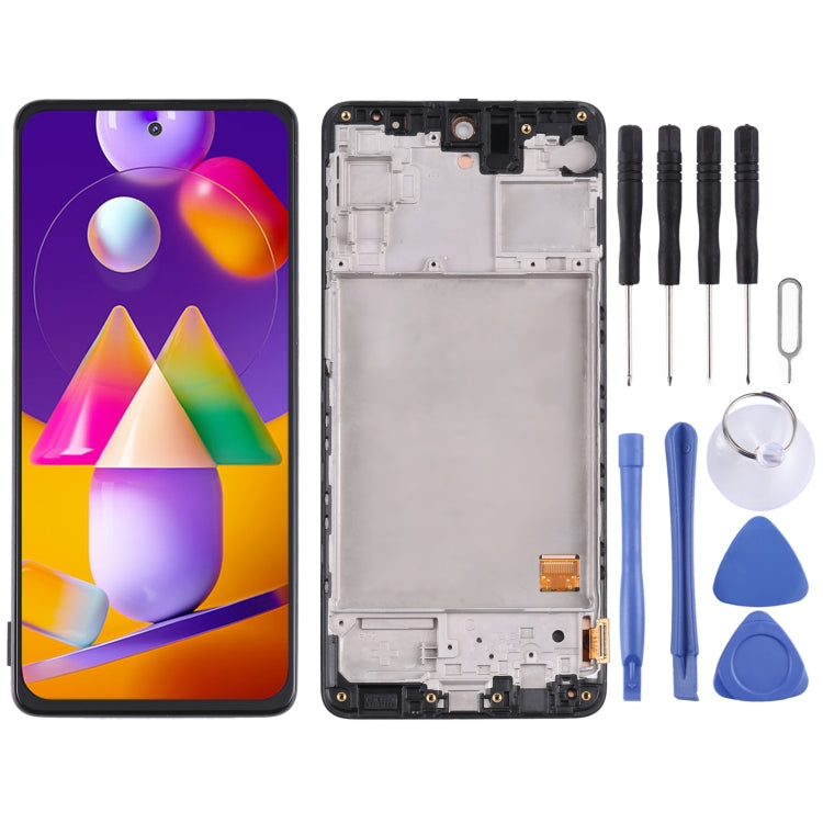 Original Super AMOLED LCD Screen For Samsung Galaxy M31s SM-M317 Digitizer Full Assembly with Frame - free shipping - PMc TechLife - Order now!