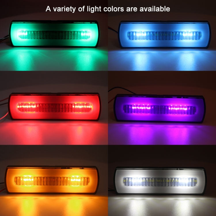 2 PCS Truck modified 40LED Two-color Running Water Turn Signal Light(Red White) - Warning Lights by PMC TechLife | Online Shopping South Africa | PMC TechLife | Buy Now Pay Later Mobicred