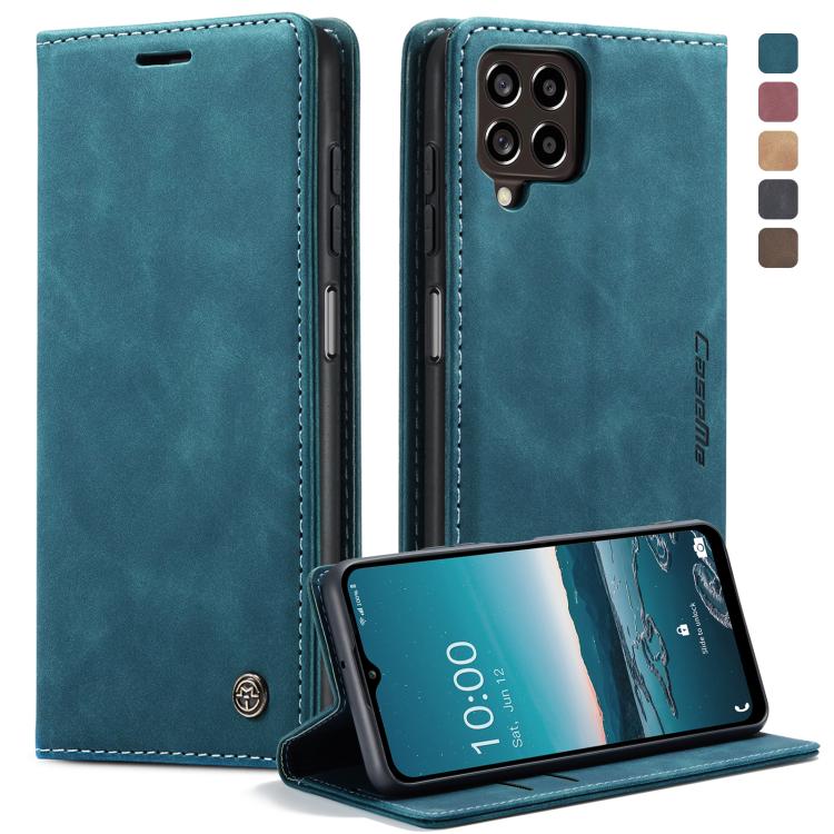 For Samsung Galaxy M33 5G CaseMe 013 Multifunctional Horizontal Flip Leather Phone Case(Blue) - free shipping - PMC Jewellery - Order now!