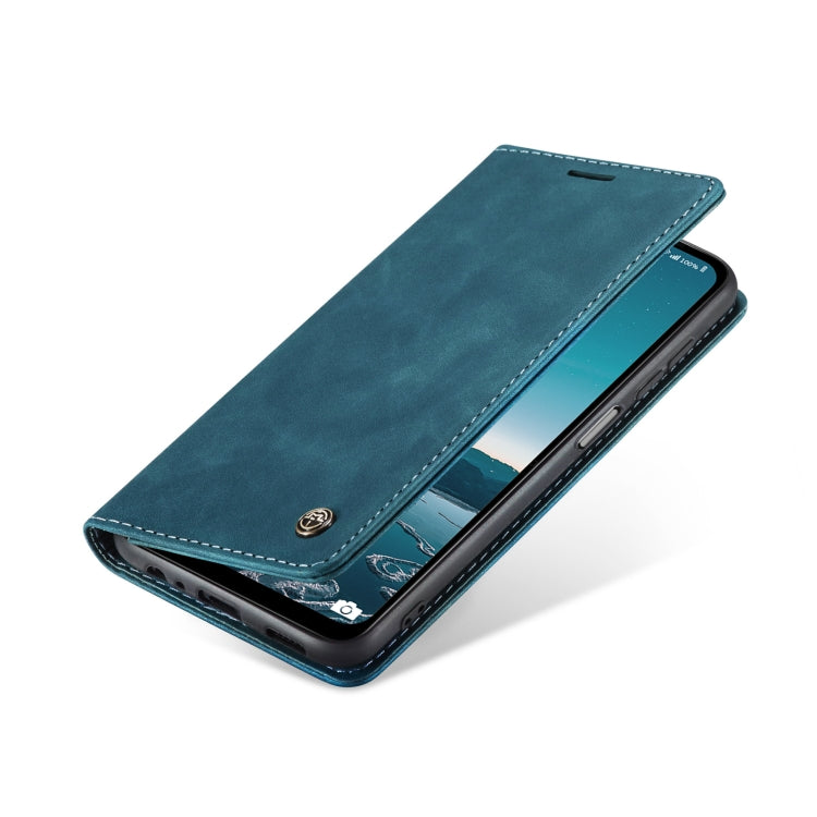For Samsung Galaxy M33 5G CaseMe 013 Multifunctional Horizontal Flip Leather Phone Case(Blue) - free shipping - PMC Jewellery - Order now!