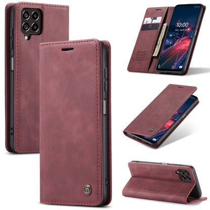 For Samsung Galaxy M53 5G CaseMe 013 Multifunctional Horizontal Flip Leather Phone Case(Wine Red) - Galaxy Phone Cases by CaseMe | Online Shopping South Africa | PMC Jewellery | Buy Now Pay Later Mobicred