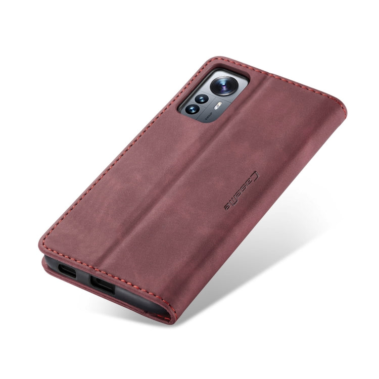 For Xiaomi 12 Lite CaseMe 013 Multifunctional Horizontal Flip Leather Phone Case(Wine Red) - Xiaomi Cases by CaseMe | Online Shopping South Africa | PMC Jewellery | Buy Now Pay Later Mobicred