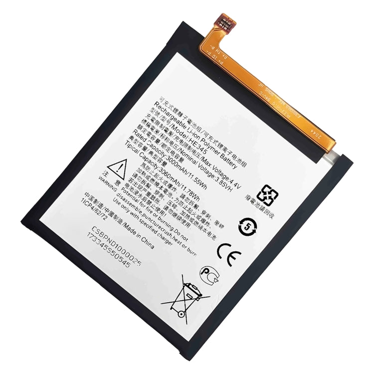 HE345 3000mAh For Nokia 6.1 Li-Polymer Battery Replacement - For Nokia by PMC Jewellery | Online Shopping South Africa | PMC Jewellery | Buy Now Pay Later Mobicred