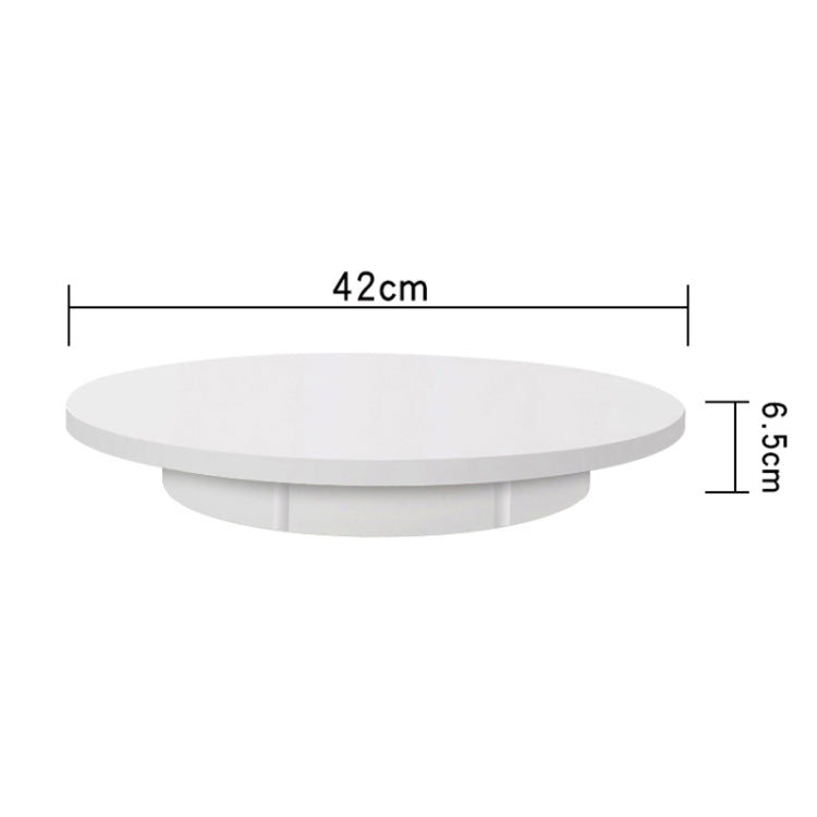 42cm Charging Rotating Display Stand Video Shooting Turntable, Load: 100kg, Power Plug:UK Plug(White) -  by PMC TechLife | Online Shopping South Africa | PMC TechLife | Buy Now Pay Later Mobicred