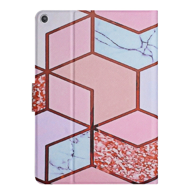 For Amazon Kindle HD 10 2015 Marble Pattern Smart Leather Tablet Case(Splicing Marble) - Amazon by PMC TechLife | Online Shopping South Africa | PMC TechLife | Buy Now Pay Later Mobicred