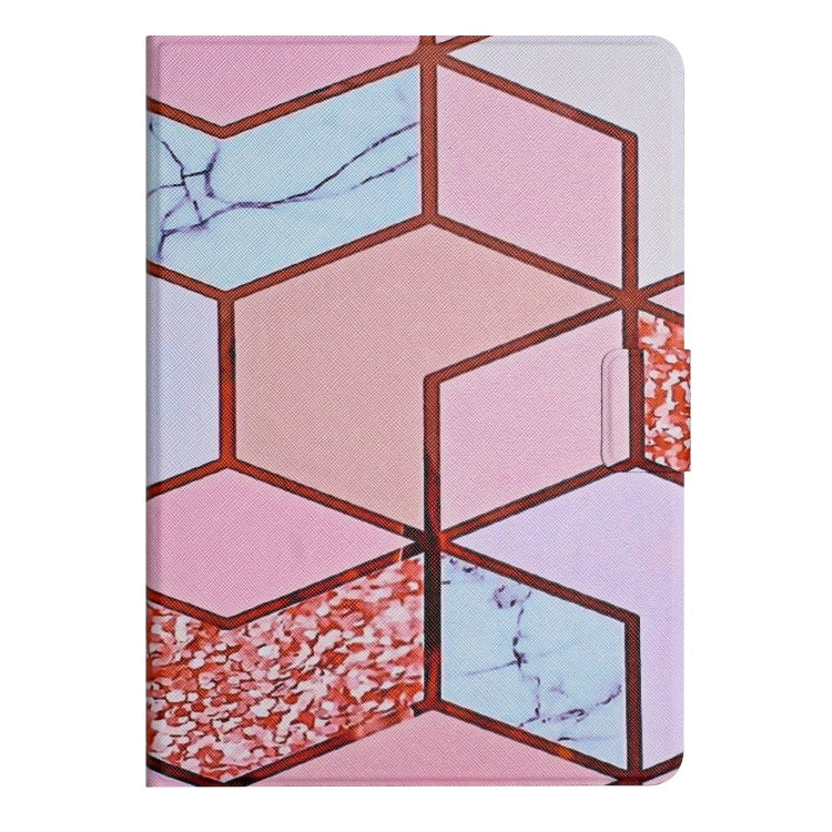 For Huawei MediaPad M5 Lite Marble Pattern Smart Leather Tablet Case(Splicing Marble) - Huawei by PMC TechLife | Online Shopping South Africa | PMC TechLife | Buy Now Pay Later Mobicred