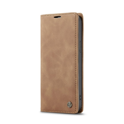 For iPhone 14 CaseMe-013 Multifunctional Retro Frosted Leather Phone Case (Brown) - iPhone 14 Cases by CaseMe | Online Shopping South Africa | PMC Jewellery | Buy Now Pay Later Mobicred