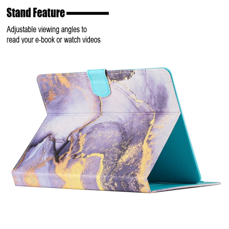 For 10 inch Tablet Marble Pattern Leather Tablet Case(Purple) - free shipping - PMC TechLife - Order now!