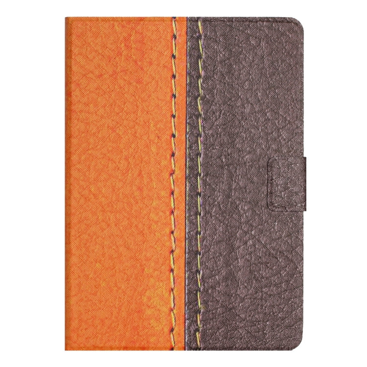 For Amazon Kindle Fire HD 10 2015 Stitching Solid Color Smart Leather Tablet Case(Orange) - Lenovo by PMC TechLife | Online Shopping South Africa | PMC TechLife | Buy Now Pay Later Mobicred