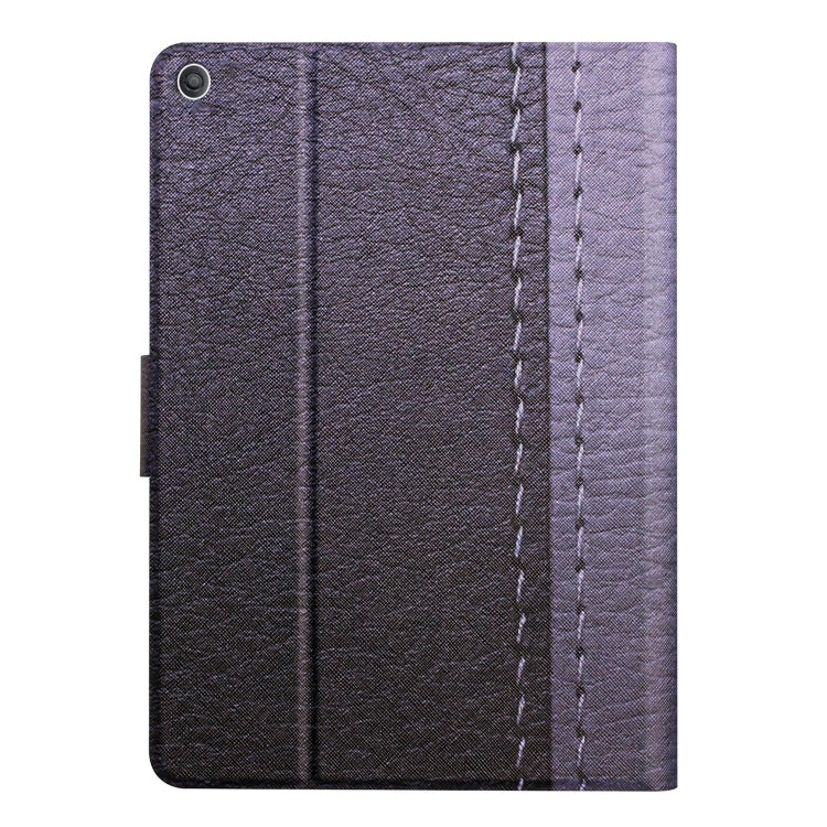 For Amazon Kindle Fire HD 10 2015 Stitching Solid Color Smart Leather Tablet Case(Grey) - Lenovo by PMC TechLife | Online Shopping South Africa | PMC TechLife | Buy Now Pay Later Mobicred