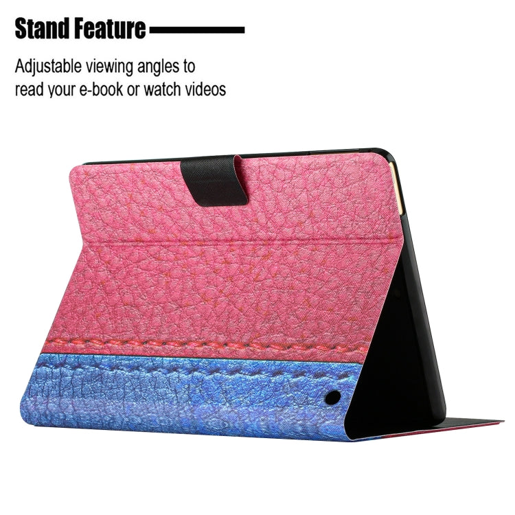 For Amazon Kindle Fire HD 10 2021 Stitching Solid Color Smart Leather Tablet Case(Rose Red) - Amazon by PMC TechLife | Online Shopping South Africa | PMC TechLife | Buy Now Pay Later Mobicred