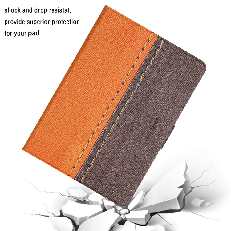 For Lenovo Tab M10 X605F X505 Stitching Solid Color Smart Leather Tablet Case(Orange) - Lenovo by PMC TechLife | Online Shopping South Africa | PMC TechLife | Buy Now Pay Later Mobicred