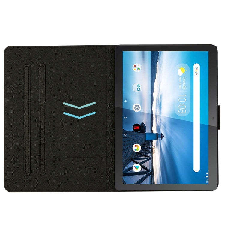 For Lenovo Tab M10 X605F X505 Stitching Solid Color Smart Leather Tablet Case(Red) - Lenovo by PMC TechLife | Online Shopping South Africa | PMC TechLife | Buy Now Pay Later Mobicred
