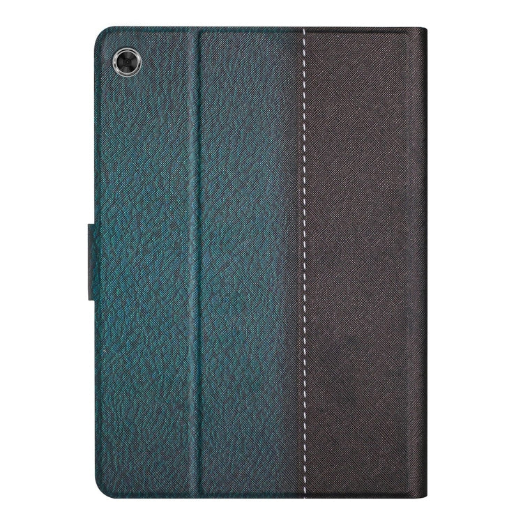 For Lenovo Tab M10 Plus Stitching Solid Color Smart Leather Tablet Case(Green) - Lenovo by PMC TechLife | Online Shopping South Africa | PMC TechLife | Buy Now Pay Later Mobicred
