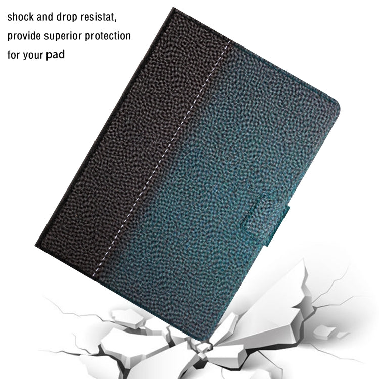For Lenovo Tab M10 Plus Stitching Solid Color Smart Leather Tablet Case(Green) - Lenovo by PMC TechLife | Online Shopping South Africa | PMC TechLife | Buy Now Pay Later Mobicred