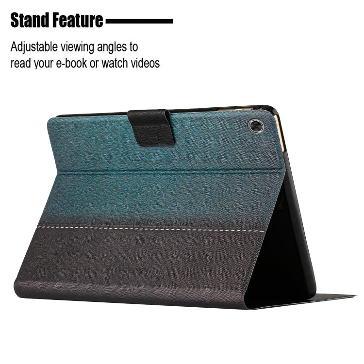 For Lenovo Tab M10 Plus Stitching Solid Color Smart Leather Tablet Case(Green) - Lenovo by PMC TechLife | Online Shopping South Africa | PMC TechLife | Buy Now Pay Later Mobicred