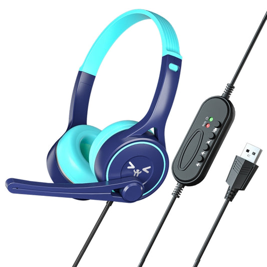 SOYTO SY-G30 Wired Noise Cancelling Ergonomic Gaming Headset, Interface:USB(Blue Cyan) - Multimedia Headset by SOYTO | Online Shopping South Africa | PMC Jewellery | Buy Now Pay Later Mobicred