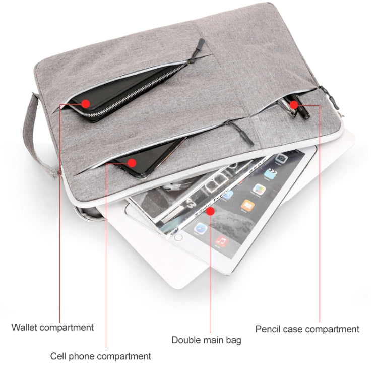 C310 Portable Casual Laptop Handbag, Size:13-13.3 inch(Black) - 13.3 inch by PMC TechLife | Online Shopping South Africa | PMC TechLife | Buy Now Pay Later Mobicred