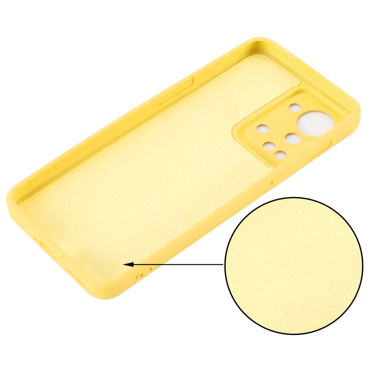 For OnePlus Nord 2T Pure Color Liquid Silicone Shockproof Phone Case(Yellow) - free shipping - PMC TechLife - Order now!