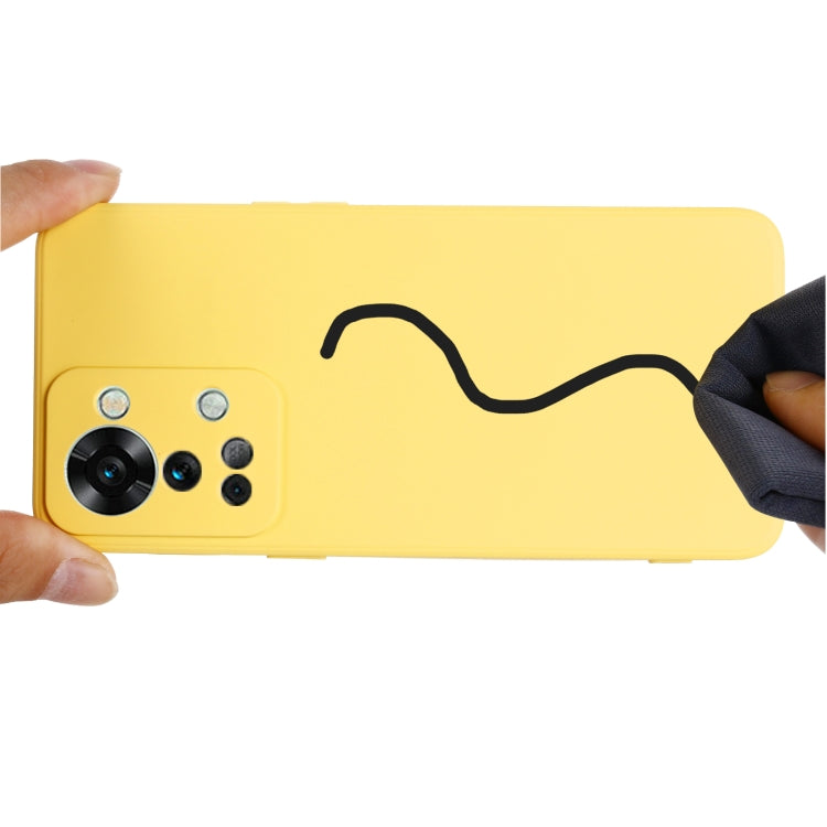 For OnePlus Nord 2T Pure Color Liquid Silicone Shockproof Phone Case(Yellow) - free shipping - PMC TechLife - Order now!
