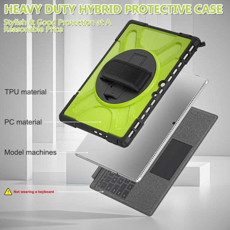 For MicroSoft Surface Pro 8 TPU + PC Tablet Case(Yellow Green) - Others by PMC TechLife | Online Shopping South Africa | PMC TechLife | Buy Now Pay Later Mobicred