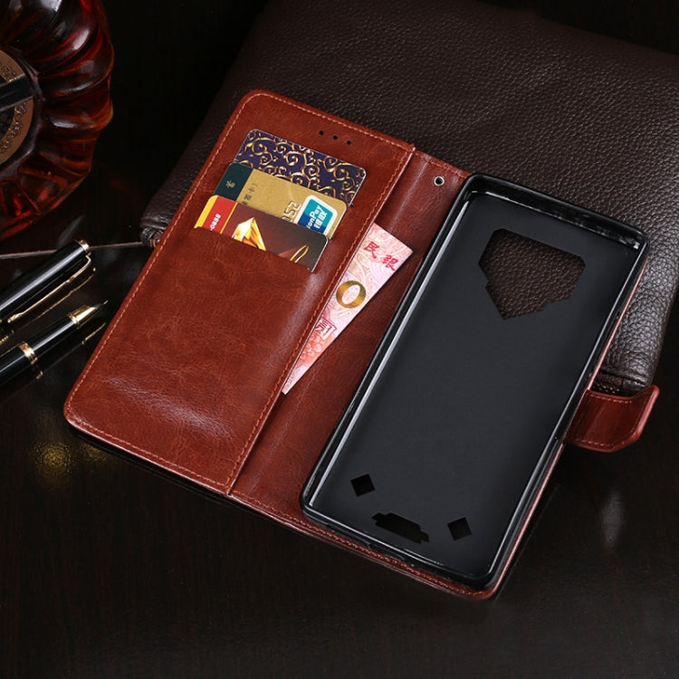 For Blackview BV9800 Pro idewei Crazy Horse Texture Horizontal Flip Leather Case with Holder & Card Slots & Wallet(Brown) - More Brand by idewei | Online Shopping South Africa | PMC Jewellery | Buy Now Pay Later Mobicred