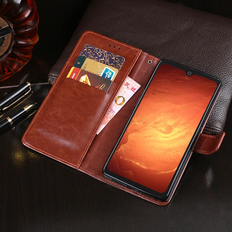For Blackview BV9800 Pro idewei Crazy Horse Texture Horizontal Flip Leather Case with Holder & Card Slots & Wallet(Brown) - More Brand by idewei | Online Shopping South Africa | PMC TechLife | Buy Now Pay Later Mobicred