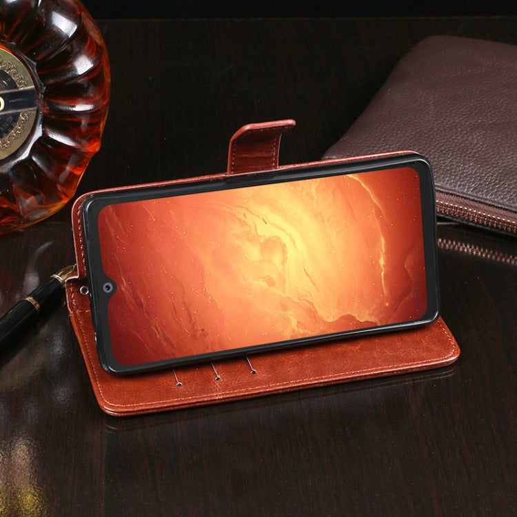 For Blackview BV9800 Pro idewei Crazy Horse Texture Horizontal Flip Leather Case with Holder & Card Slots & Wallet(Sky Blue) - More Brand by idewei | Online Shopping South Africa | PMC TechLife | Buy Now Pay Later Mobicred