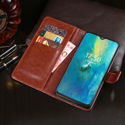 For Cubot P30 idewei Crazy Horse Texture Horizontal Flip Leather Case with Holder & Card Slots & Wallet(Black) - More Brand by idewei | Online Shopping South Africa | PMC Jewellery | Buy Now Pay Later Mobicred