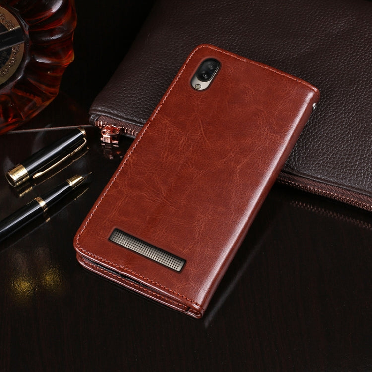 For Doogee X90 idewei Crazy Horse Texture Horizontal Flip Leather Case with Holder & Card Slots & Wallet(Black) - More Brand by idewei | Online Shopping South Africa | PMC TechLife | Buy Now Pay Later Mobicred
