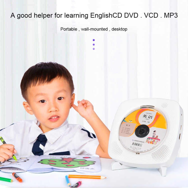 Kecag KC-609 Wall Mounted Home DVD Player Bluetooth CD Player, Specification:CD Version +(Black) - free shipping - PMC Jewellery - Order now!