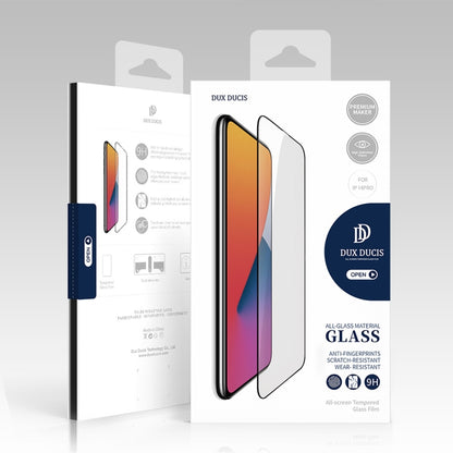 For iPhone 14 Pro Max 10pcs DUX DUCIS 0.33mm 9H Medium Alumina Tempered Glass Film(Black) - iPhone 14 Pro Max Tempered Glass by DUX DUCIS | Online Shopping South Africa | PMC Jewellery | Buy Now Pay Later Mobicred