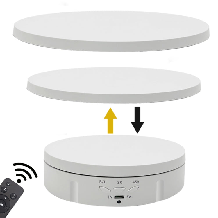3 in 1 Remote Electric Rotating Display Stand Turntable(White) -  by PMC TechLife | Online Shopping South Africa | PMC TechLife | Buy Now Pay Later Mobicred
