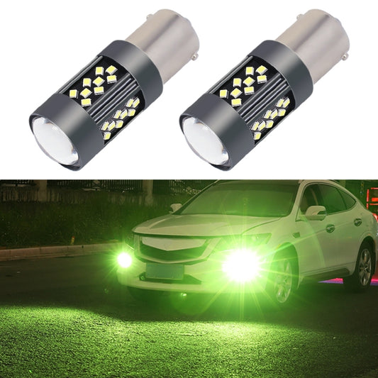 1 Pair 1156 12V 7W Continuous Car LED Fog Light(Lime Light) - Fog / Driving Lights by PMC Jewellery | Online Shopping South Africa | PMC Jewellery | Buy Now Pay Later Mobicred