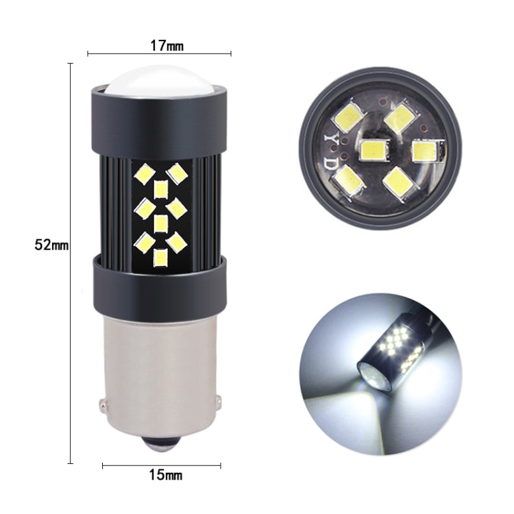 1 Pair 1156 12V 7W Continuous Car LED Fog Light(Orange Light) - Fog / Driving Lights by PMC TechLife | Online Shopping South Africa | PMC TechLife | Buy Now Pay Later Mobicred