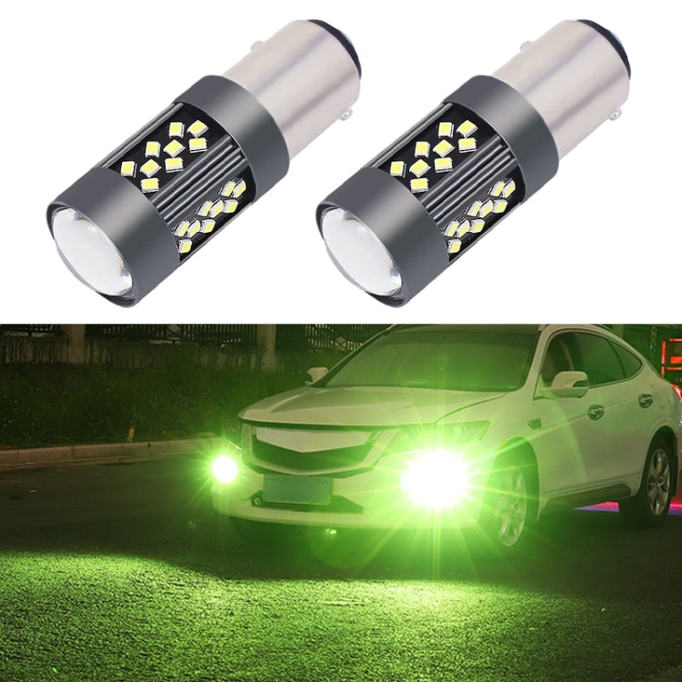 1 Pair 1157 12V 7W Continuous Car LED Fog Light(Lime Light) - Fog / Driving Lights by PMC TechLife | Online Shopping South Africa | PMC TechLife | Buy Now Pay Later Mobicred