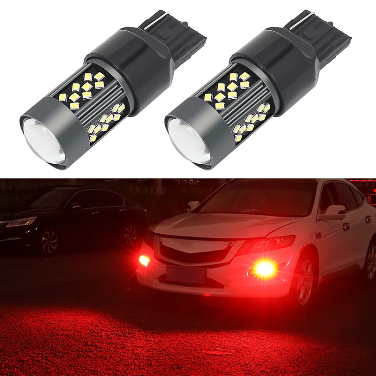 1 Pair 7443 12V 7W Continuous Car LED Fog Light(Red Light) - Fog / Driving Lights by PMC TechLife | Online Shopping South Africa | PMC TechLife | Buy Now Pay Later Mobicred