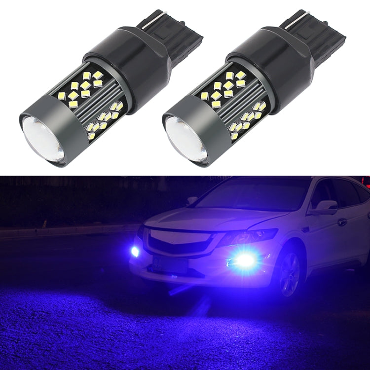 1 Pair 7443 12V 7W Continuous Car LED Fog Light(Blue Light) - Fog / Driving Lights by PMC TechLife | Online Shopping South Africa | PMC TechLife | Buy Now Pay Later Mobicred