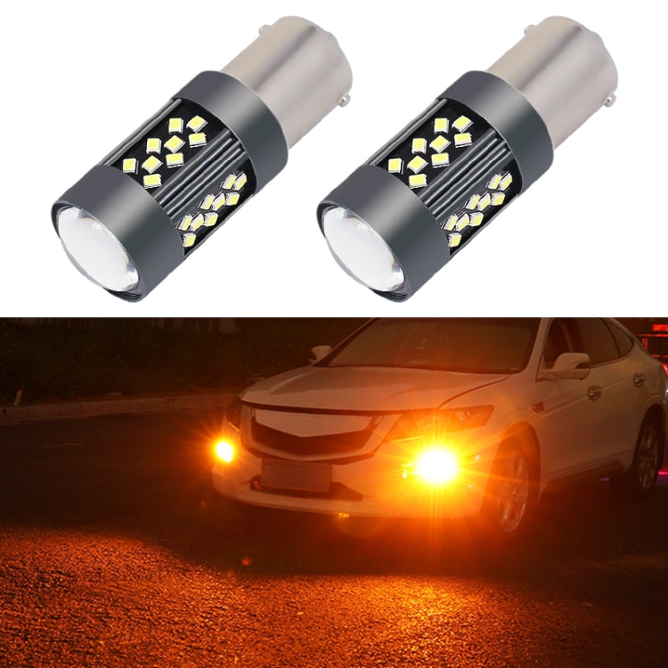 1 Pair 1156 12V 7W Strobe Car LED Fog Light(Orange Light) - Fog / Driving Lights by PMC TechLife | Online Shopping South Africa | PMC TechLife | Buy Now Pay Later Mobicred