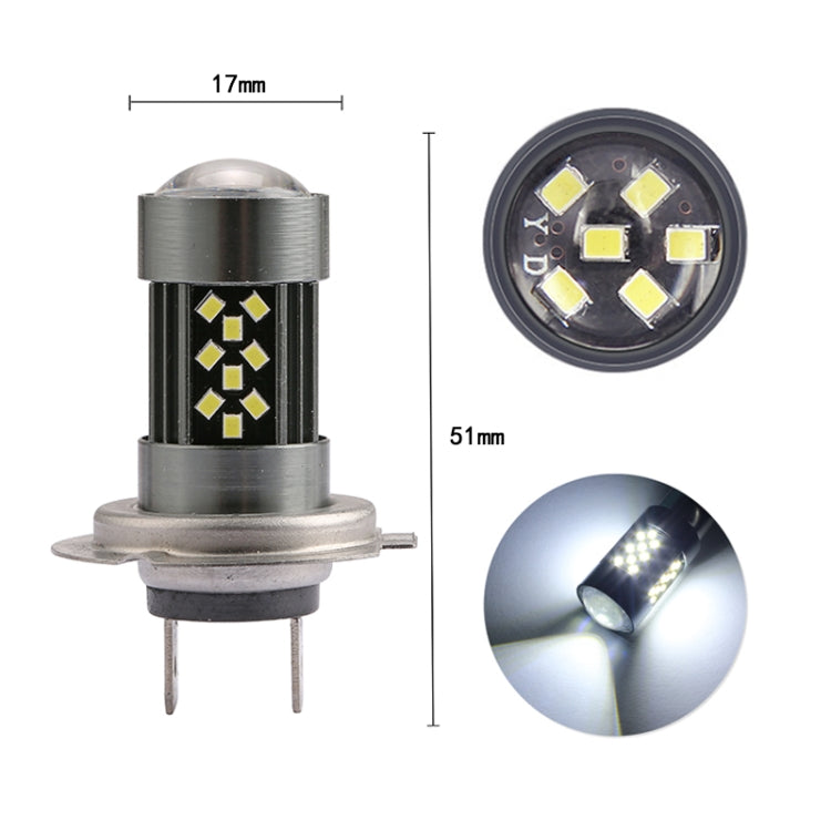 1 Pair H7 12V 7W Strobe Car LED Fog Light(Red Light) - Fog / Driving Lights by PMC TechLife | Online Shopping South Africa | PMC TechLife | Buy Now Pay Later Mobicred